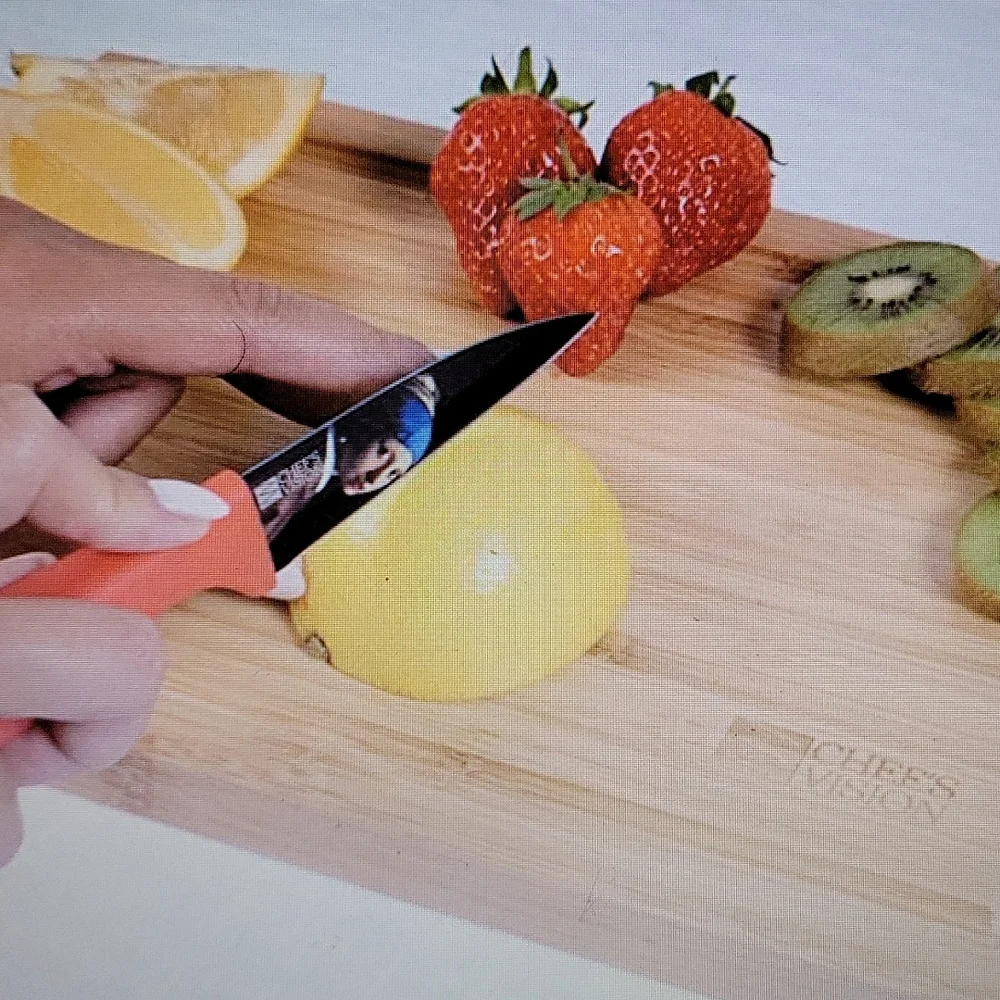 Chef's Vision Masterpiece 6 pc color knife set art lovers stainless steel New…